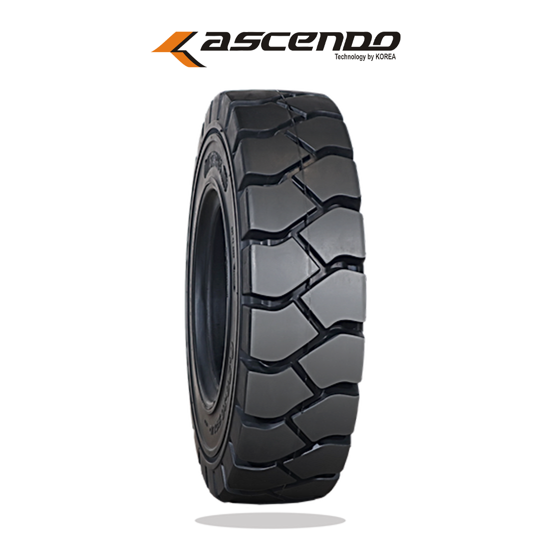 23X9-10 S2000 LIP TYRE ASCENDO SOLID TIRE BLACK-CONIQUE